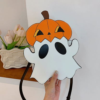Cute Halloween Shoulder Bag – Pumpkin & Ghost 3D Crossbody Candy Purse