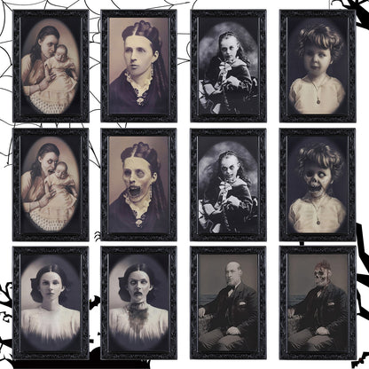 Haunted House 3D Face Changing Frame – Scary Halloween Decoration