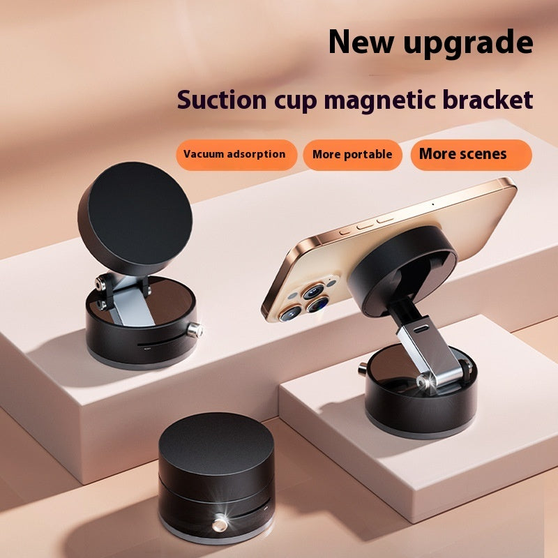 Magnetic Car Phone Mount – Foldable Suction Cup Holder for Smartphones & GPS