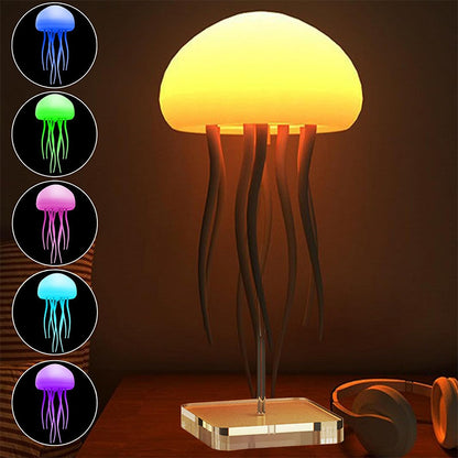 LED Jellyfish Aquarium Lamp – Smart Mood Night Light & Decorative Desk/Bedside Light