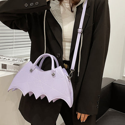 Halloween Batgirl Handbag – Spider Web Crossbody Shoulder Bag
