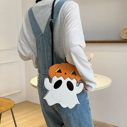 Cute Halloween Shoulder Bag – Pumpkin & Ghost 3D Crossbody Candy Purse