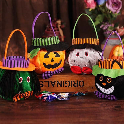 Halloween Pumpkin Candy Bag – Cute Kids Trick-or-Treat Basket & Cosplay Handbag