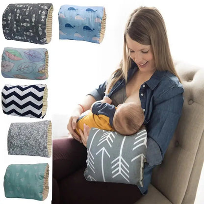 Washable Baby Breastfeeding Arm Pillow – Adjustable Cotton Nursing Cushion Pad