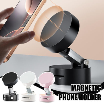 Magnetic Car Phone Mount – Foldable Suction Cup Holder for Smartphones & GPS