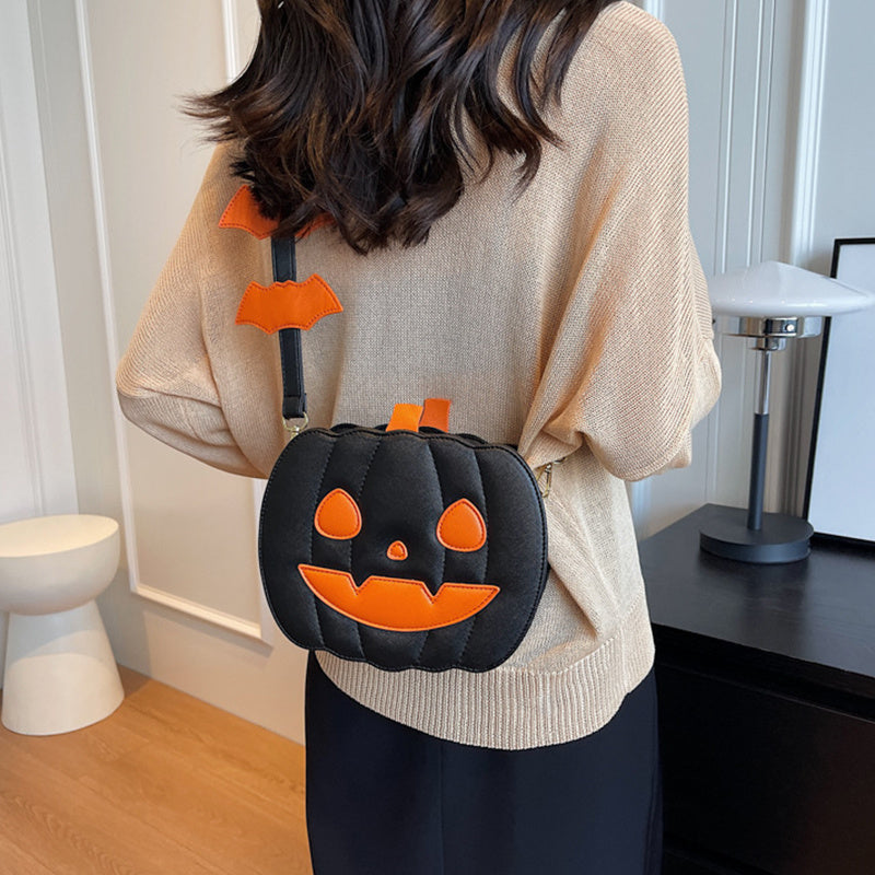 Cute Halloween Pumpkin Candy Bag – Kids Cosplay Gift Basket & Handbag