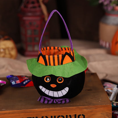Halloween Pumpkin Candy Bag – Cute Kids Trick-or-Treat Basket & Cosplay Handbag