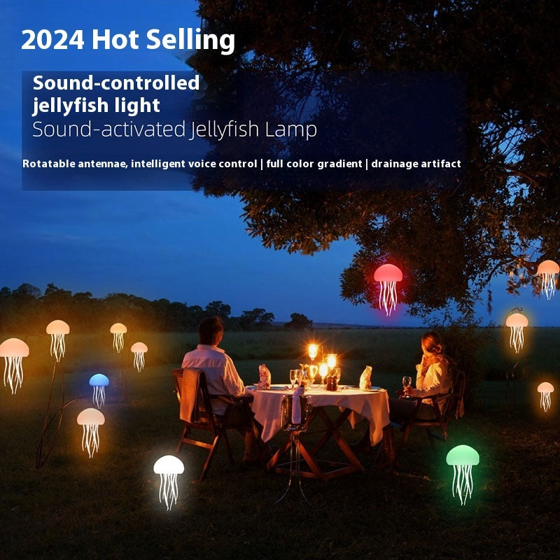 LED Jellyfish Aquarium Lamp – Smart Mood Night Light & Decorative Desk/Bedside Light