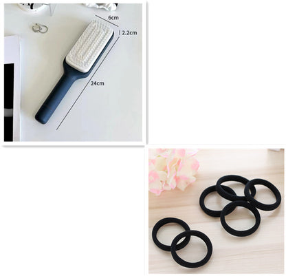 4-in-1 Self-Cleaning Hair Brush – Anti-Static Massage Comb with Rotating Scalable Design