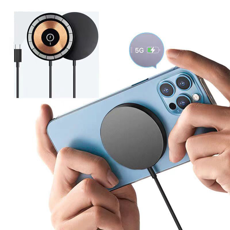 15W Fast Magnetic Wireless Charger – Works with iPhone 12/13/14/15/16