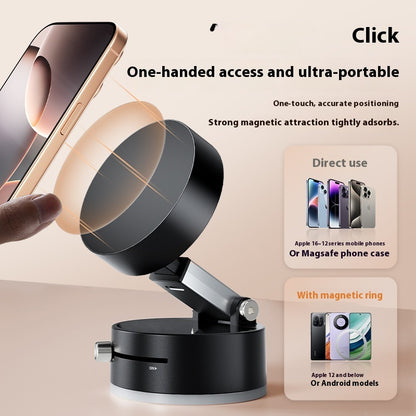 Magnetic Car Phone Mount – Foldable Suction Cup Holder for Smartphones & GPS