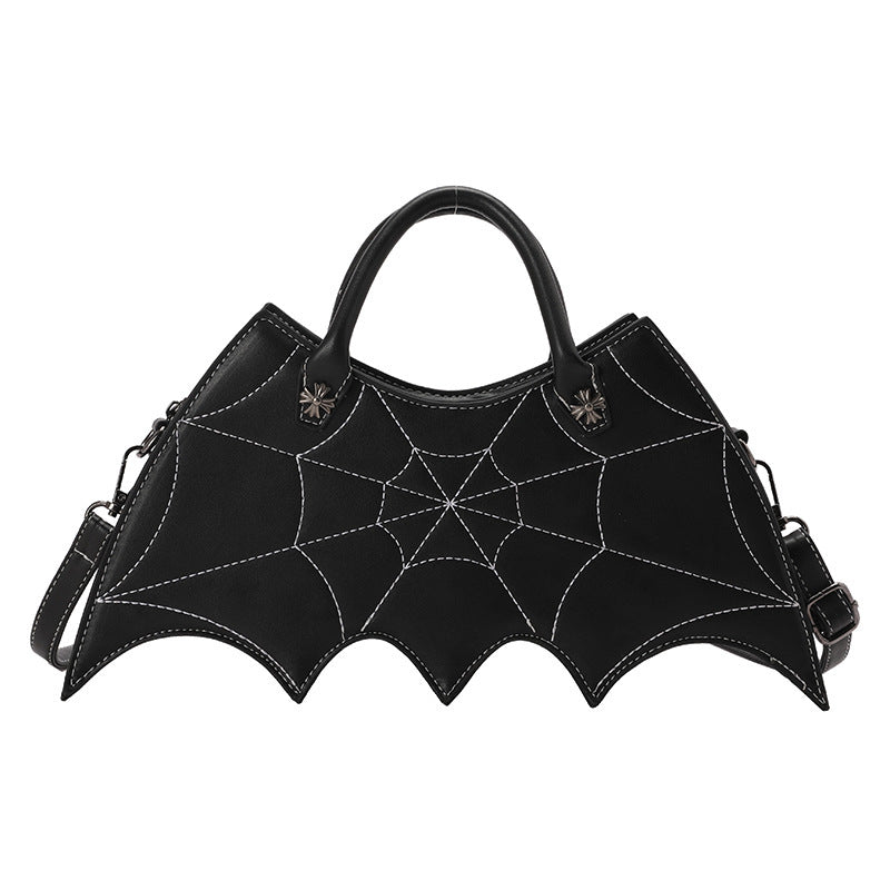 Halloween Batgirl Handbag – Spider Web Crossbody Shoulder Bag