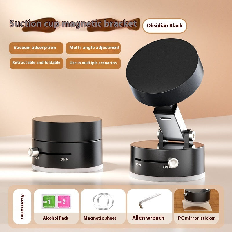 Magnetic Car Phone Mount – Foldable Suction Cup Holder for Smartphones & GPS