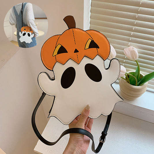 Cute Halloween Shoulder Bag – Pumpkin & Ghost 3D Crossbody Candy Purse
