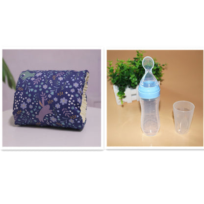 Washable Baby Breastfeeding Arm Pillow – Adjustable Cotton Nursing Cushion Pad